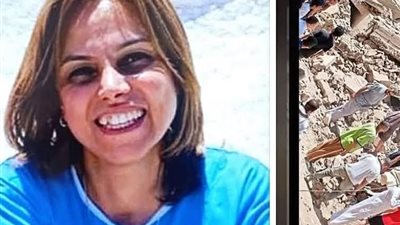 خروج الطبيبة فيبي إسحاق من المستشفى بعد إنقاذها من أسفل أنقاض عقار عزبة شاهين بالمنيا