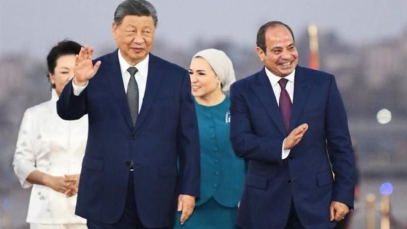 الرئيس المصري والصيني